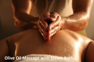 Olive Oil Massage with Steam Bath
